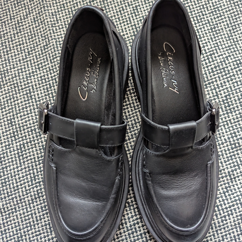 Circus by Sam Edelman Black Buckle Loafers - Picture 2 of 6